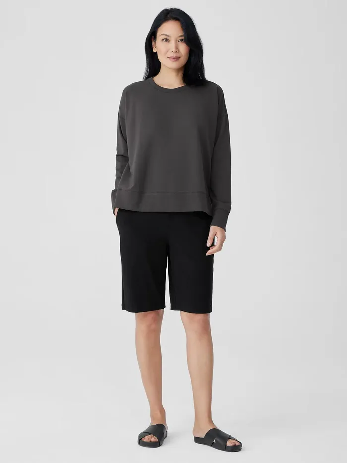 Women Eileen Fisher Pants Shorts and Jumpsuits Pima Cotton Stretch Jersey Walking Shorts Black Women Eileen Fisher Pants Shorts and Jumpsuits Pima Cotton Stretch Jersey Walking Shorts Black