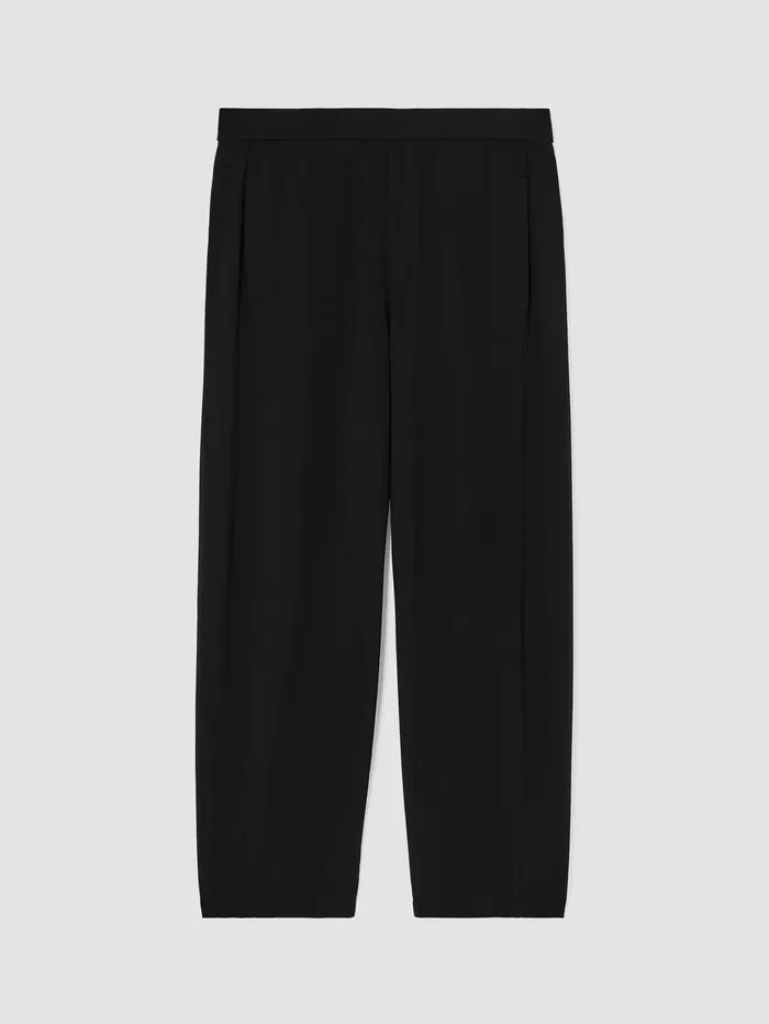 Women Eileen Fisher Pants Shorts and Jumpsuits Stretch Jersey Knit Lantern Pant Black