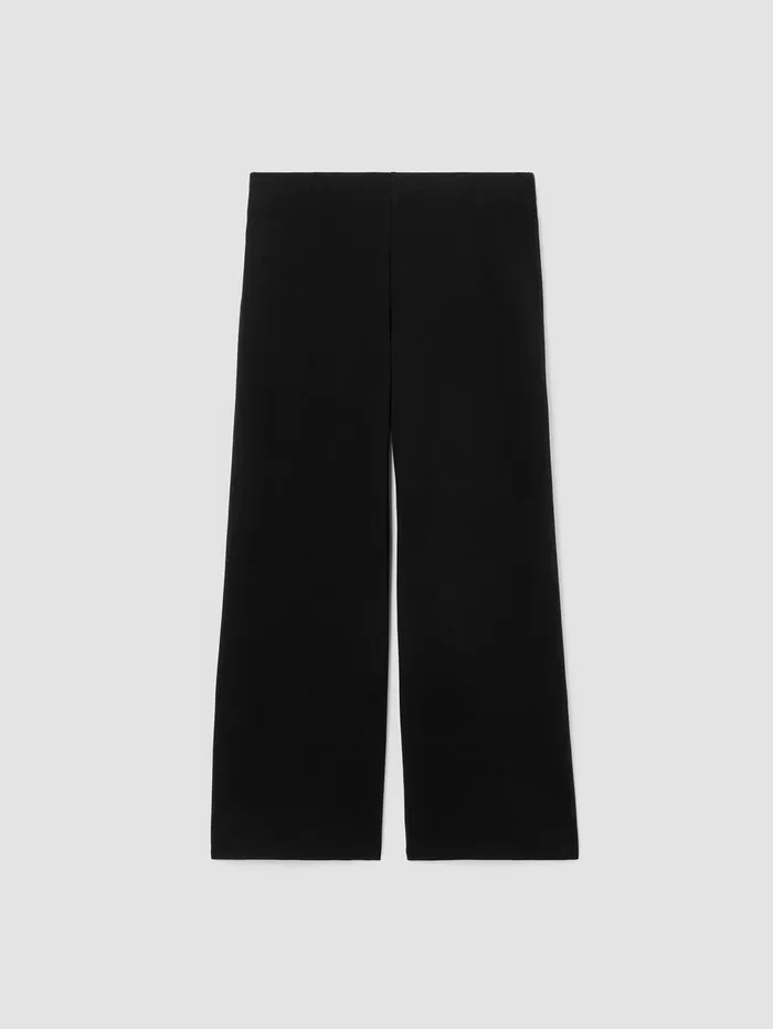 Women Eileen Fisher Pants Shorts and Jumpsuits Traceable Cotton Jersey Straight Pant Black