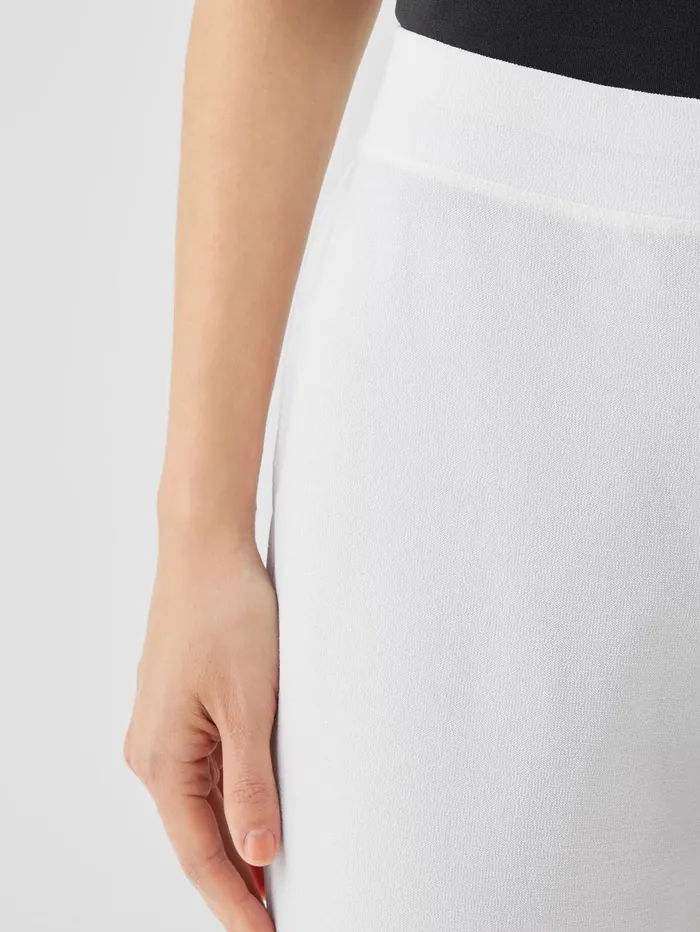 Women Eileen Fisher Pants Shorts and Jumpsuits Washable Stretch Crepe Pant White