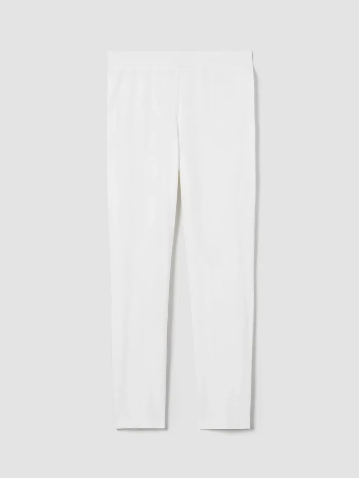 Women Eileen Fisher Pants Shorts and Jumpsuits Washable Stretch Crepe Pant White