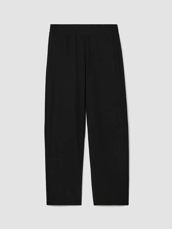 Women Eileen Fisher Pants Shorts and Jumpsuits Washable Stretch Crepe Straight Pant Black