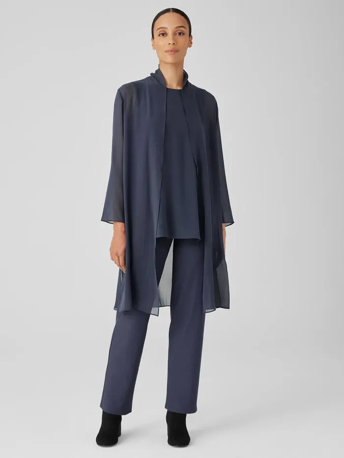 Women Eileen Fisher Pants Shorts and Jumpsuits Washable Stretch Crepe Straight Pant Ocean Women Eileen Fisher Pants Shorts and Jumpsuits Washable Stretch Crepe Straight Pant Ocean