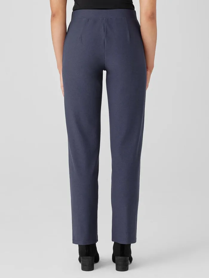 Women Eileen Fisher Pants Shorts and Jumpsuits Washable Stretch Crepe Straight Pant Ocean