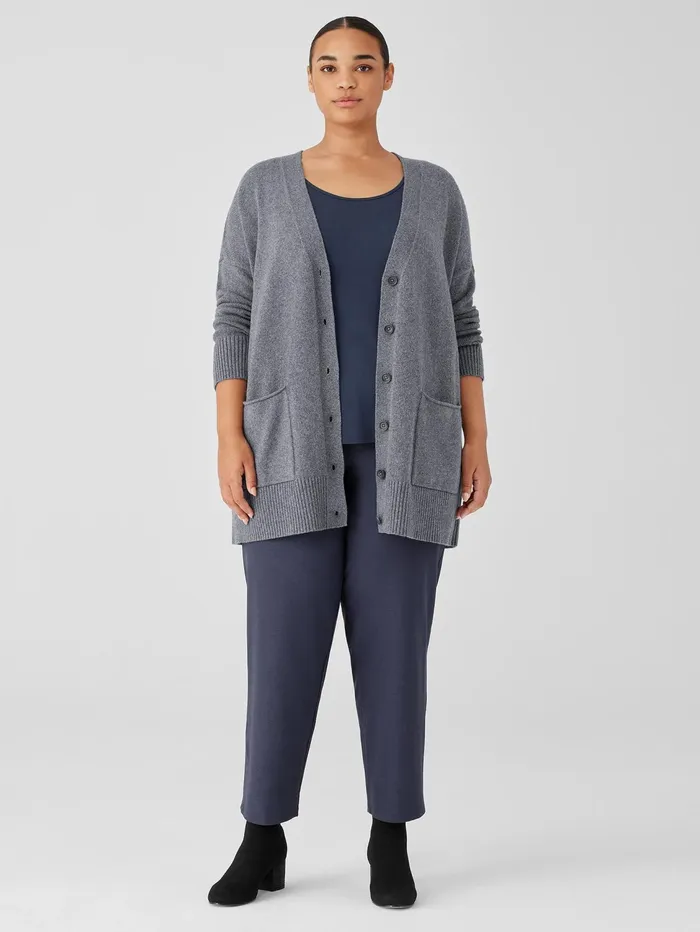 Women Eileen Fisher Pants Shorts and Jumpsuits Washable Stretch Crepe Straight Pant Ocean