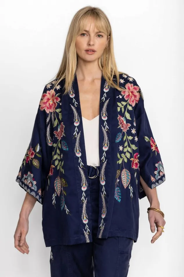 Women EMIKA KIMONO Navy Johnny Was Kimonos Women EMIKA KIMONO Navy Johnny Was Kimonos