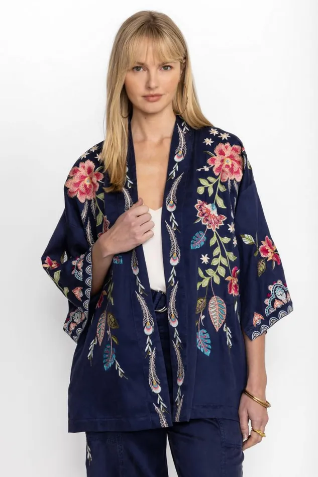 Women EMIKA KIMONO Navy Johnny Was Kimonos Women EMIKA KIMONO Navy Johnny Was Kimonos