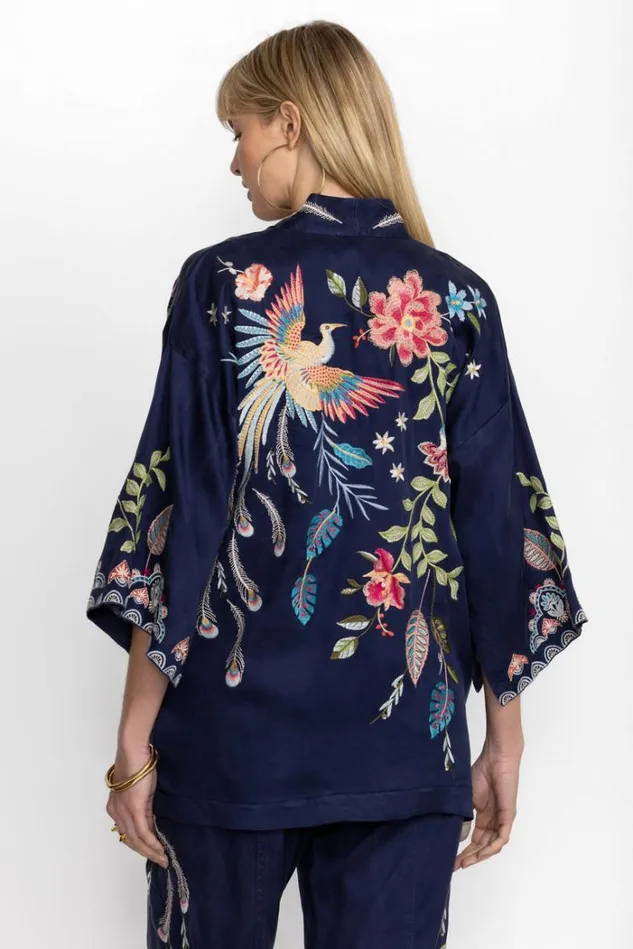 Women EMIKA KIMONO Navy Johnny Was Kimonos Women EMIKA KIMONO Navy Johnny Was Kimonos