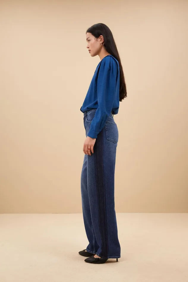 Women Erin Blouse College Navy Bybar Blouses Women Erin Blouse College Navy Bybar Blouses