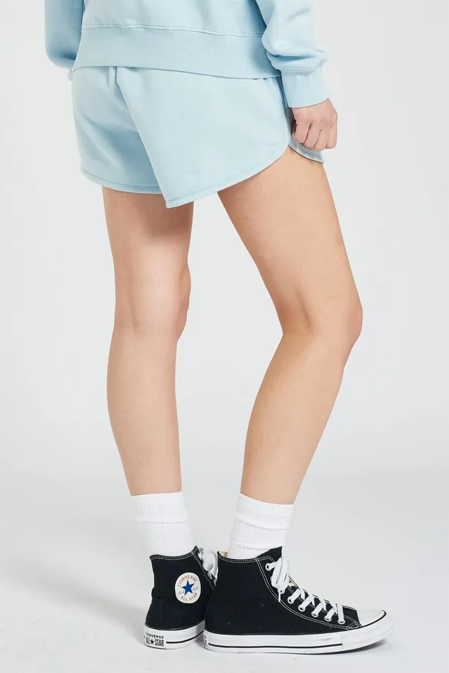 Women Fiorucci Angels Angels Patch Shorts Pale Blue Women Fiorucci Angels Angels Patch Shorts Pale Blue