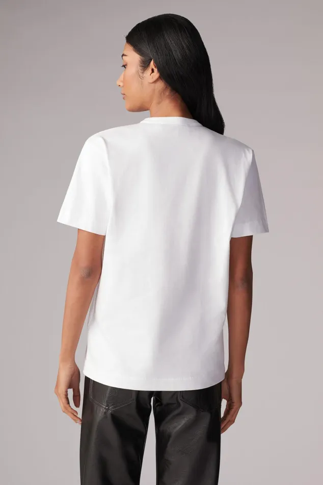 Women Fiorucci TShirts and Tops Safety Angels TShirt White Women Fiorucci TShirts and Tops Safety Angels TShirt White