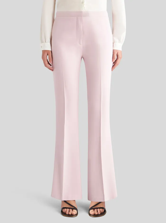 Women Flared Stretch Cady Trousers Etro Trousers