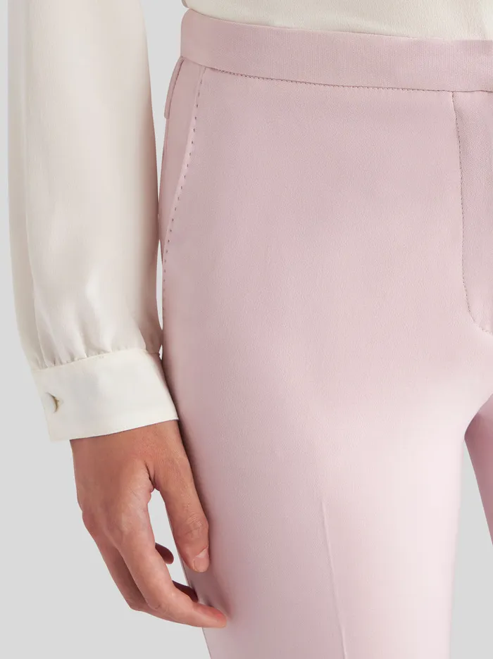 Women Flared Stretch Cady Trousers Etro Trousers
