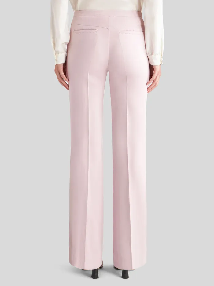 Women Flared Stretch Cady Trousers Etro Trousers