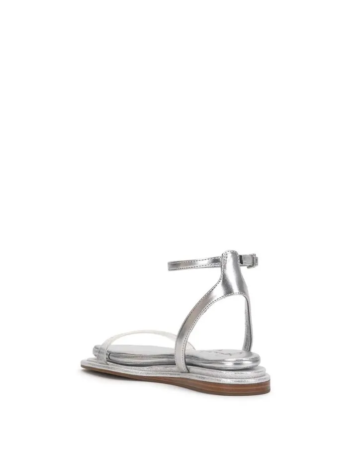 Women Flats Jessica Simpson Betania Sandal In Silver