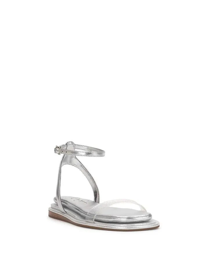 Women Flats Jessica Simpson Betania Sandal In Silver