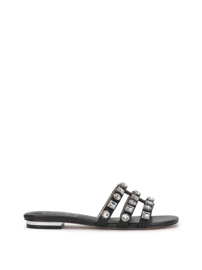 Women Flats Jessica Simpson Detta Sandal In Black