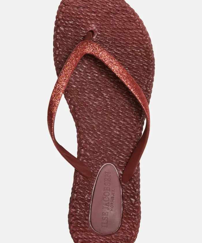 Women Flip Flops Ilse Jacobsen Flip Flop With Glitter 8211 Wine Women Flip Flops Ilse Jacobsen Flip Flop With Glitter 8211 Wine