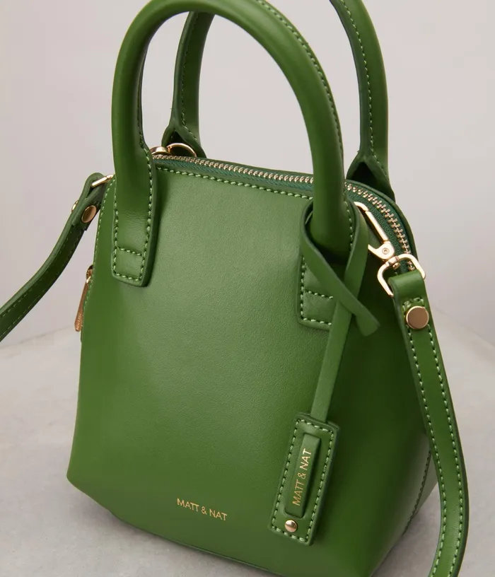 Women Gessi Mini Vegan Satchel 8211 Appleskin Hazel Matt and Nat Satchels