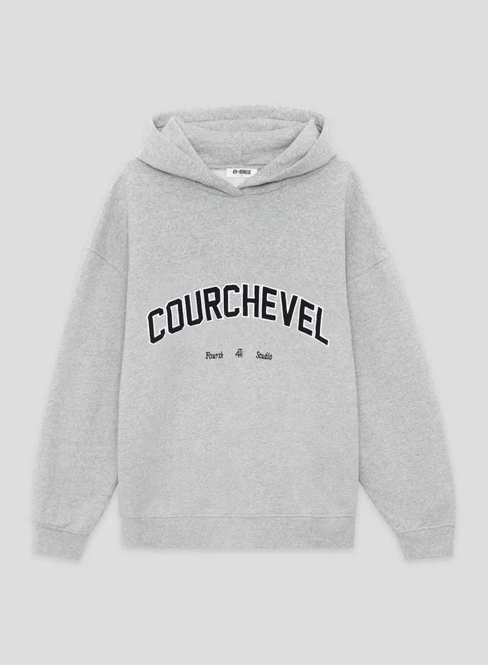 Women Grey Courchevel Slogan Oversized Hoodie Easton 4th and Reckless Athleisure