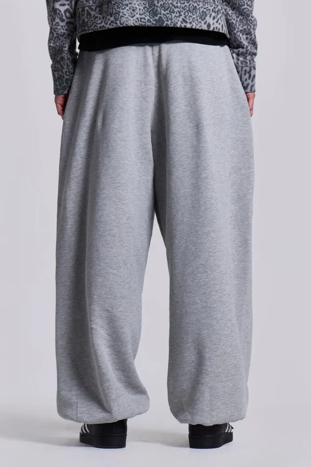 Women Grey Marl Cuffed Monster Jogger Jaded London Loungewear