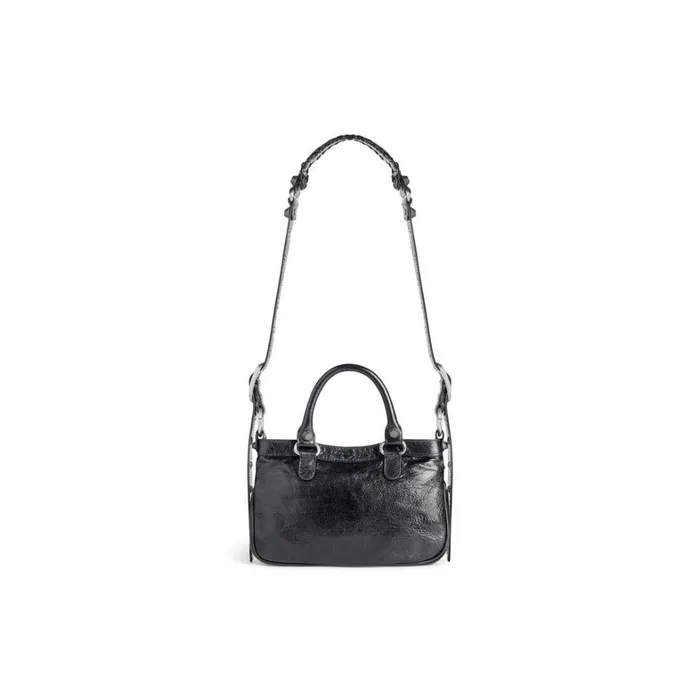Women Handbags Balenciaga Neo Cagole Small Tote Bag In Black