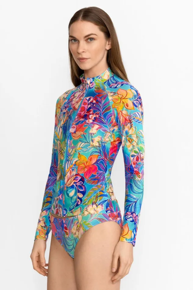 Women HELENA LONG SLEEVE SURF SHIRT Helena Johnny Was Swim and Resort Women HELENA LONG SLEEVE SURF SHIRT Helena Johnny Was Swim and Resort