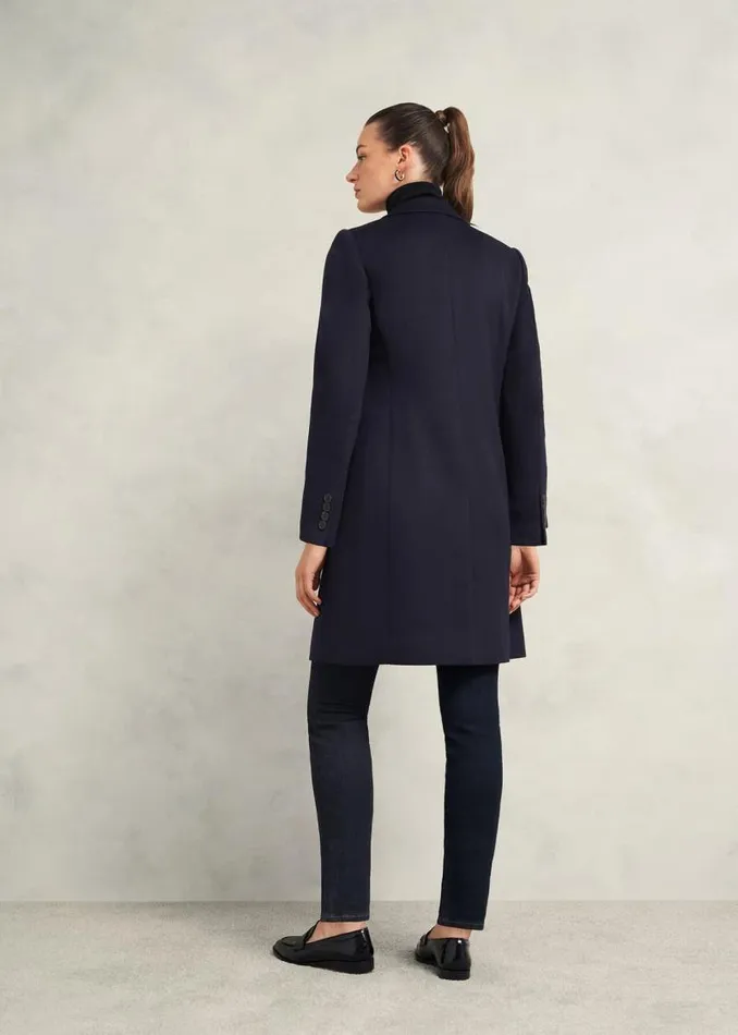 Women HOBBS Coats and Jackets Cavendish Wool Coat Navy