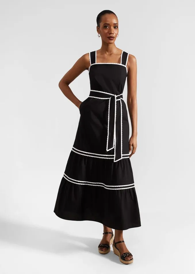 Women HOBBS Dresses and Jumpsuits Chloe Dress Black Ivory