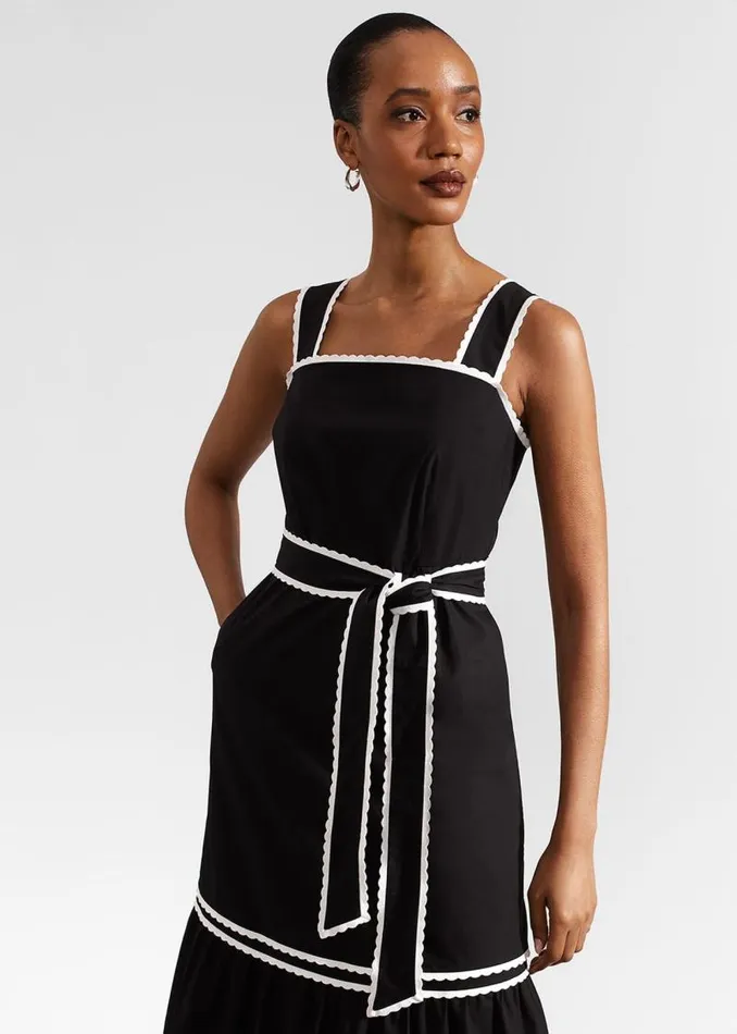 Women HOBBS Dresses and Jumpsuits Chloe Dress Black Ivory
