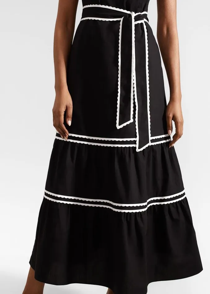 Women HOBBS Dresses and Jumpsuits Chloe Dress Black Ivory