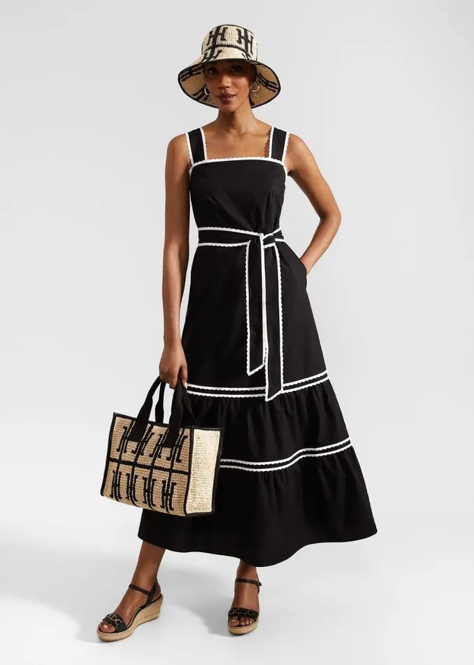 Women HOBBS Dresses and Jumpsuits Chloe Dress Black Ivory