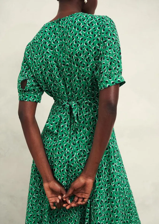 Women HOBBS Dresses and Jumpsuits Petite Bridget Dress Green Multi