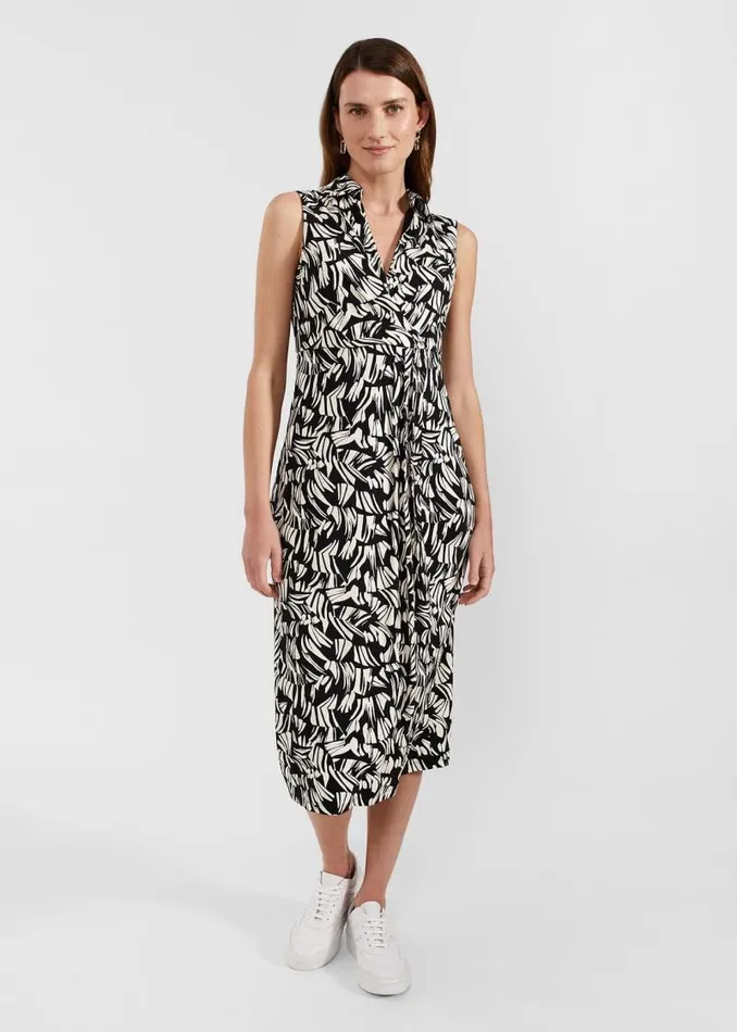 Women HOBBS Dresses and Jumpsuits Petite Clarissa Dress Black Cream