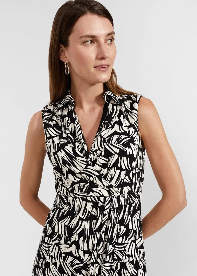 Women HOBBS Dresses and Jumpsuits Petite Clarissa Dress Black Cream