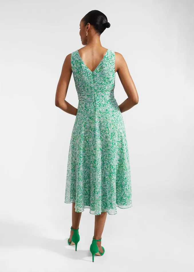 Women HOBBS Dresses and Jumpsuits Petite Jess Dress Green Multi