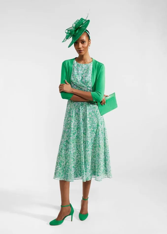 Women HOBBS Dresses and Jumpsuits Petite Jess Dress Green Multi