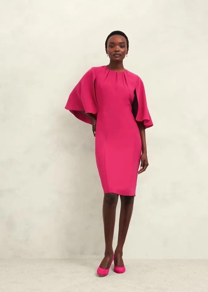 Women HOBBS Dresses and Jumpsuits Rhiannon Dress Zinnia Pink