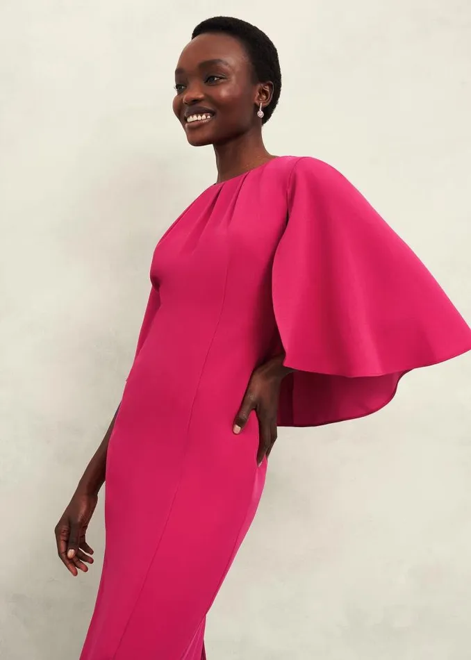 Women HOBBS Dresses and Jumpsuits Rhiannon Dress Zinnia Pink