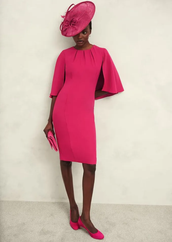 Women HOBBS Dresses and Jumpsuits Rhiannon Dress Zinnia Pink