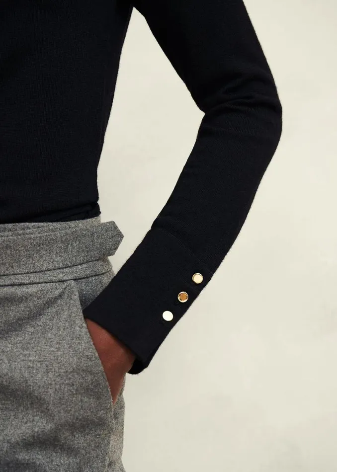 Women HOBBS Jumpers and Cardigans Bella Merino Wool Jumper Black