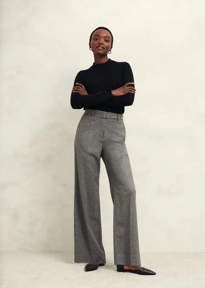 Women HOBBS Jumpers and Cardigans Bella Merino Wool Jumper Black