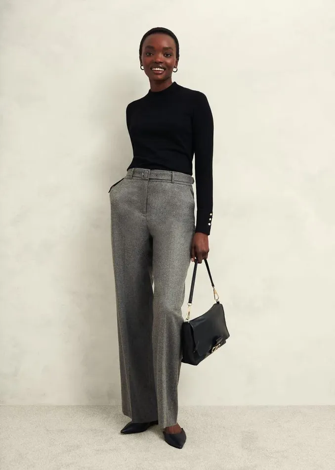 Women HOBBS Jumpers and Cardigans Bella Merino Wool Jumper Black