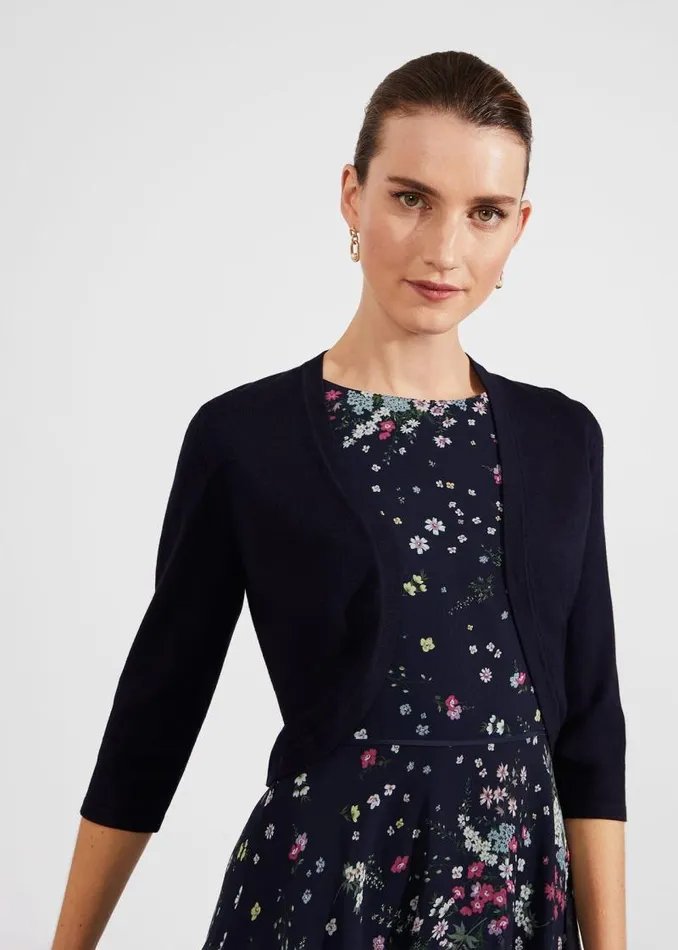 Women HOBBS Jumpers and Cardigans Carrie Bolero Navy