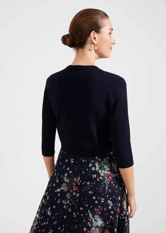 Women HOBBS Jumpers and Cardigans Carrie Bolero Navy