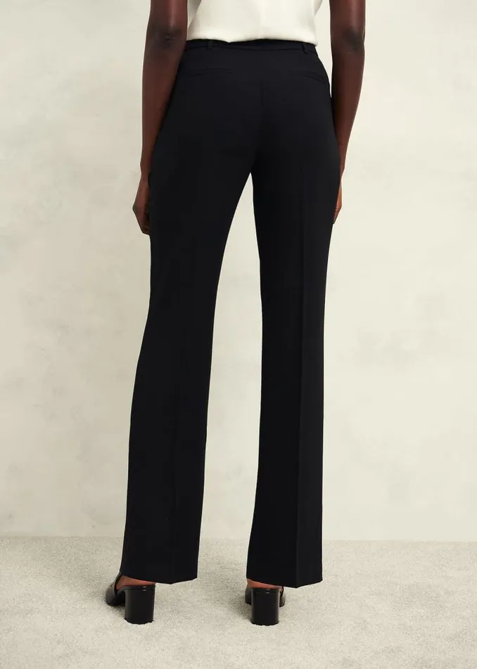 Women HOBBS Petite Trousers Petite Maya Straight Trouser Black