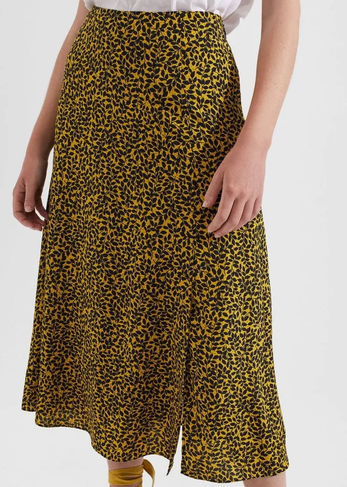 Women HOBBS Skirts Annette Skirt Chartreuse Navy Women HOBBS Skirts Annette Skirt Chartreuse Navy