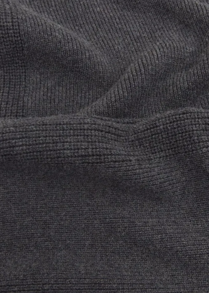 Women HOBBS Skirts Gaskell CoOrd Wool Cotton Skirt Dark Grey Marl