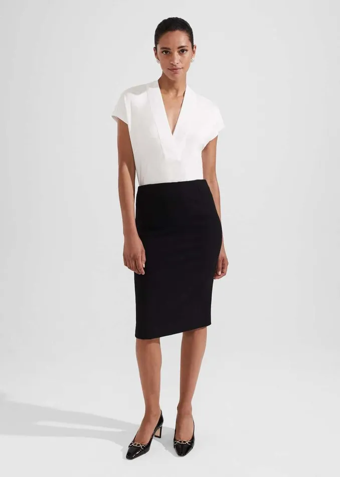 Women HOBBS Skirts Petite Charley Skirt Black