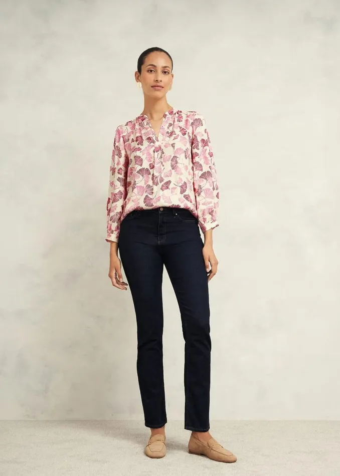 Women HOBBS Tops Rachael Blouse Cream Multi